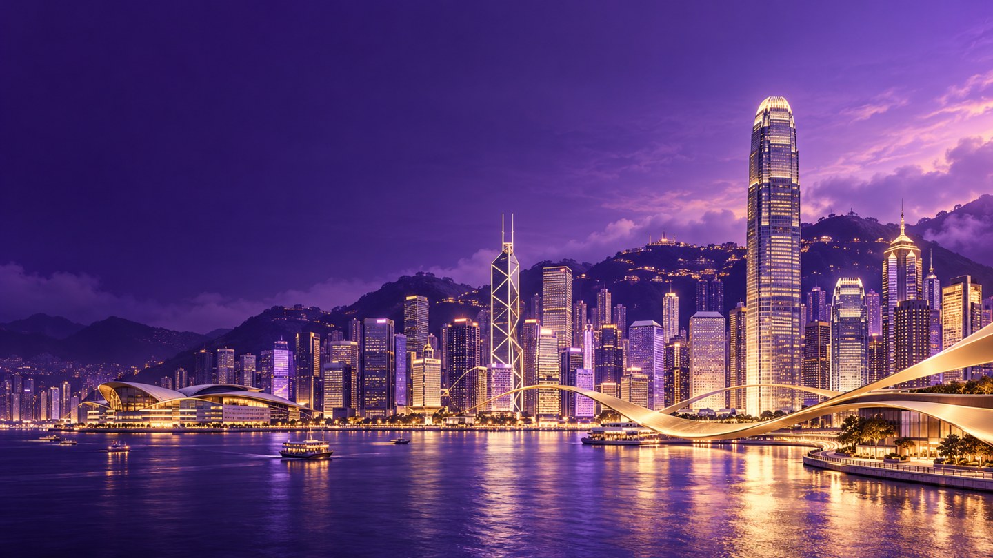Hong Kong 紫金城市系列 AI 视觉示意