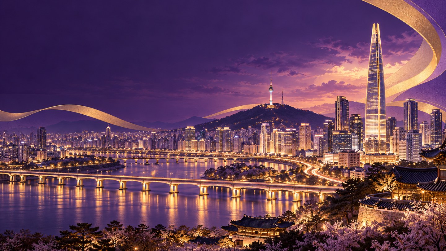 Seoul 紫金城市系列 AI 视觉示意