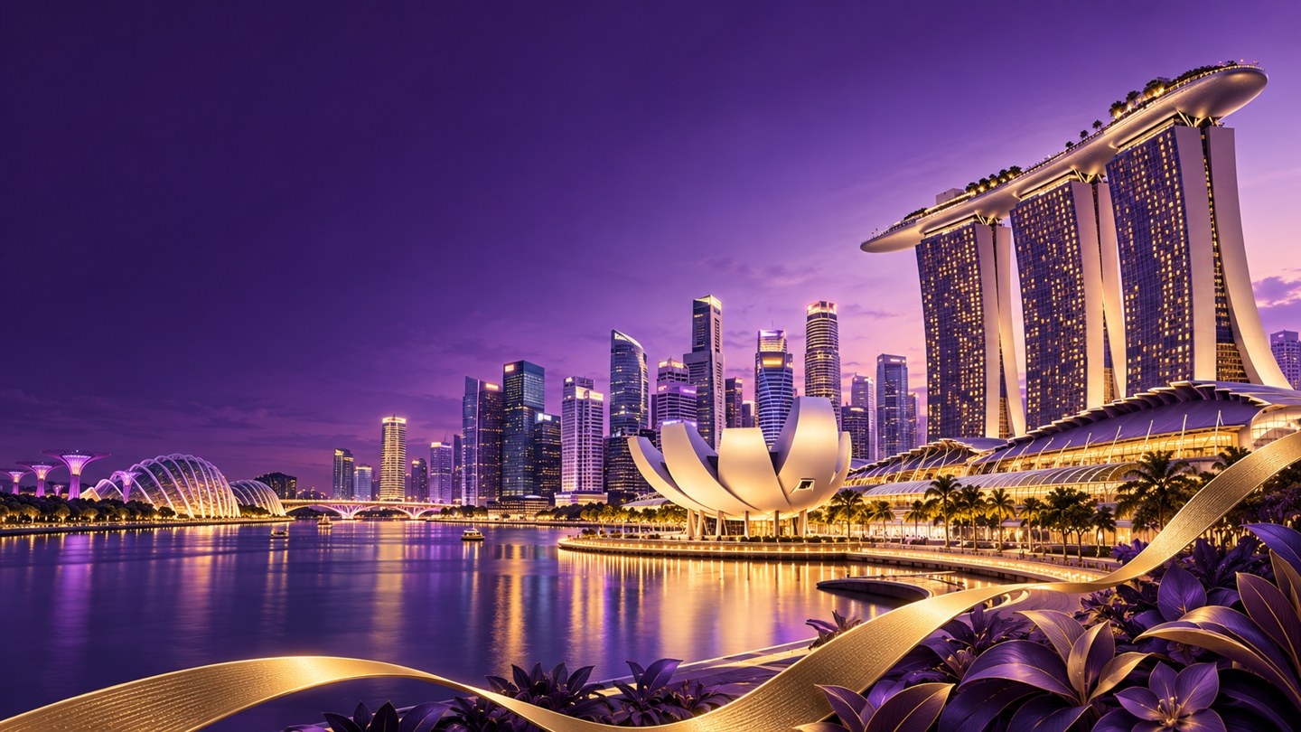 Singapore 紫金城市系列 AI 视觉示意